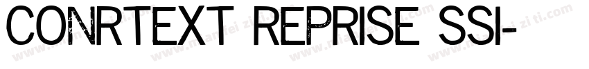 conrtext reprise ssi字体转换